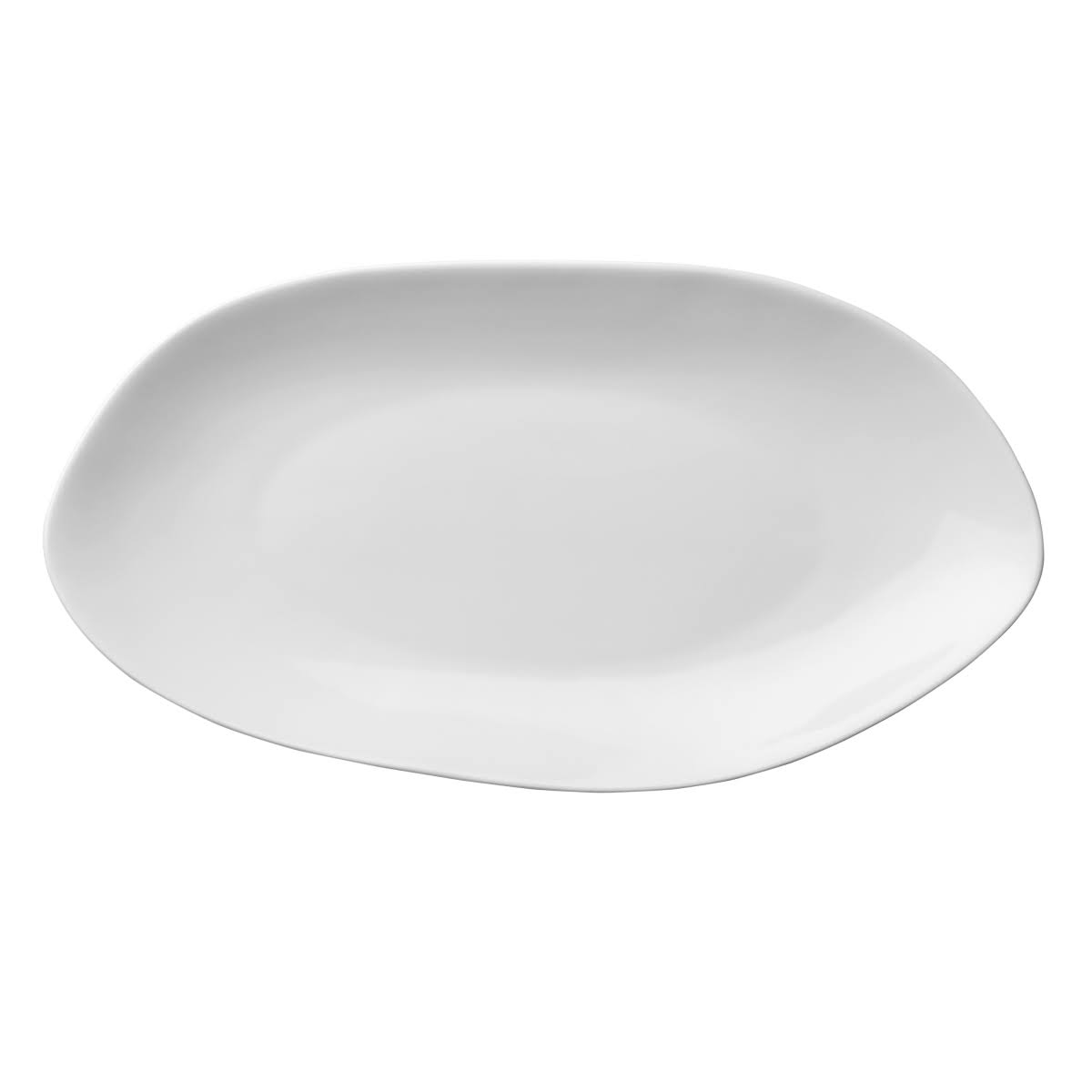 White Oval Plate D2332