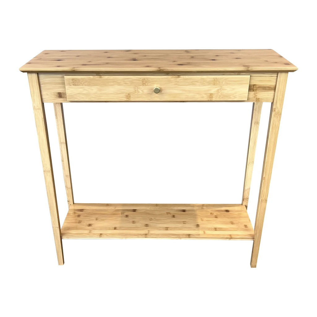 Bamboo 2-Tier Console Table with Drawer X420138