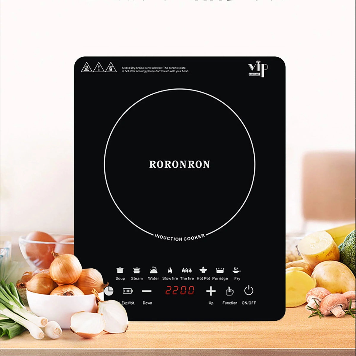2200w Induction Cooktop with 8 Modes H103