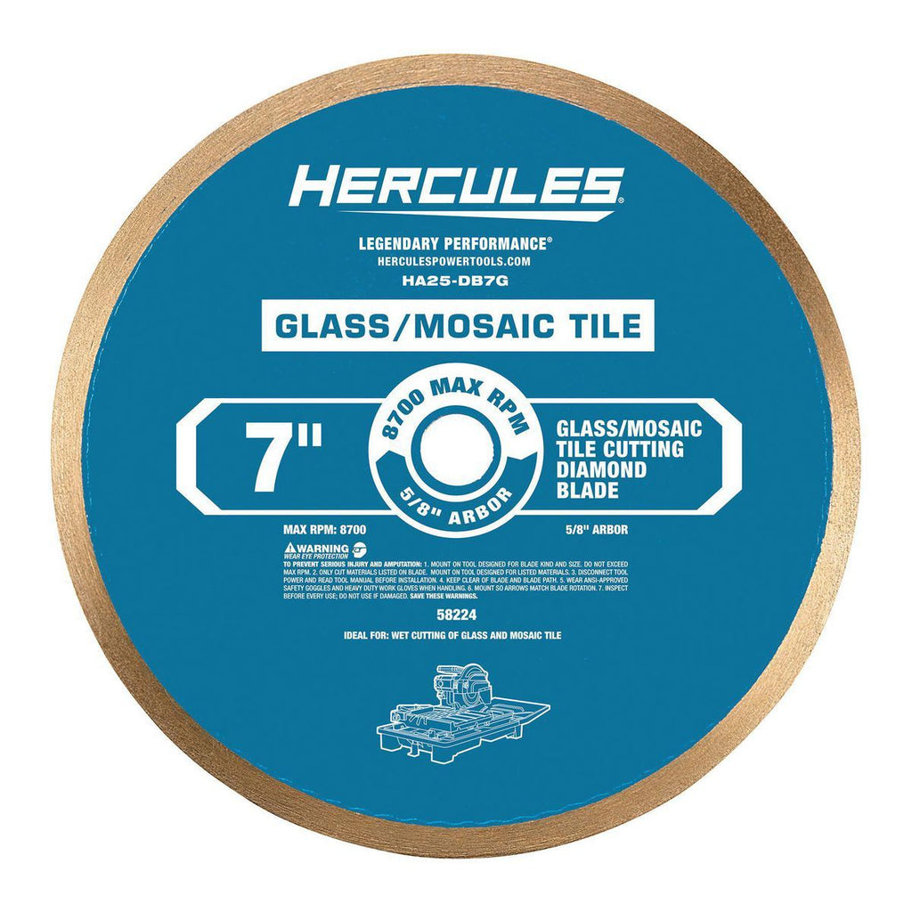 7 in. Glass and Mosaic Tile Cutting Diamond Blade W6806