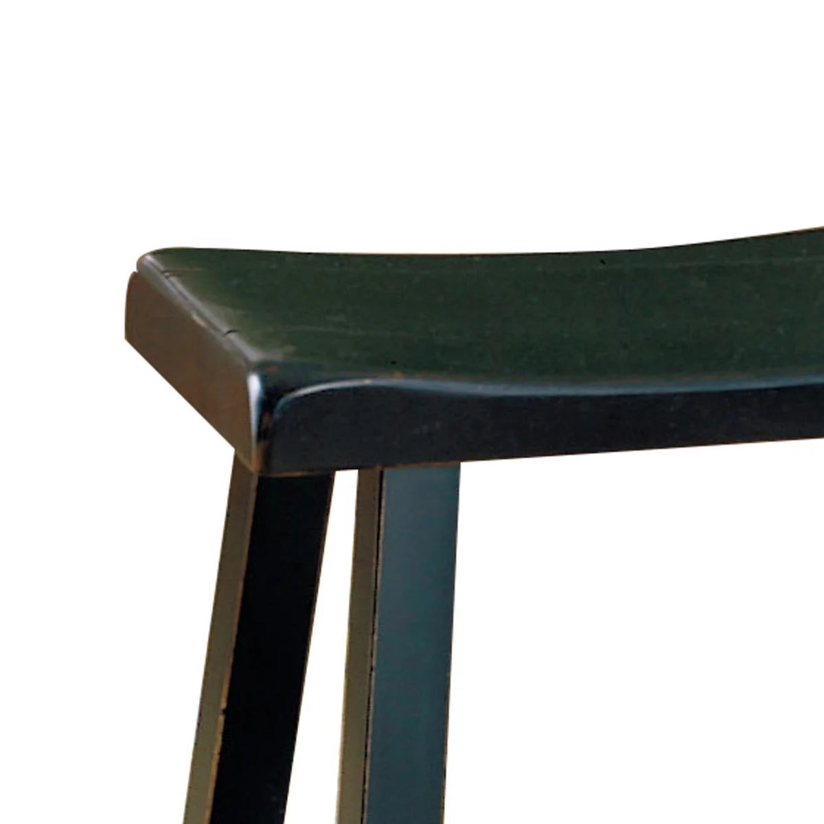 Black Set Of 2 Wooden Counter Height Stool L991
