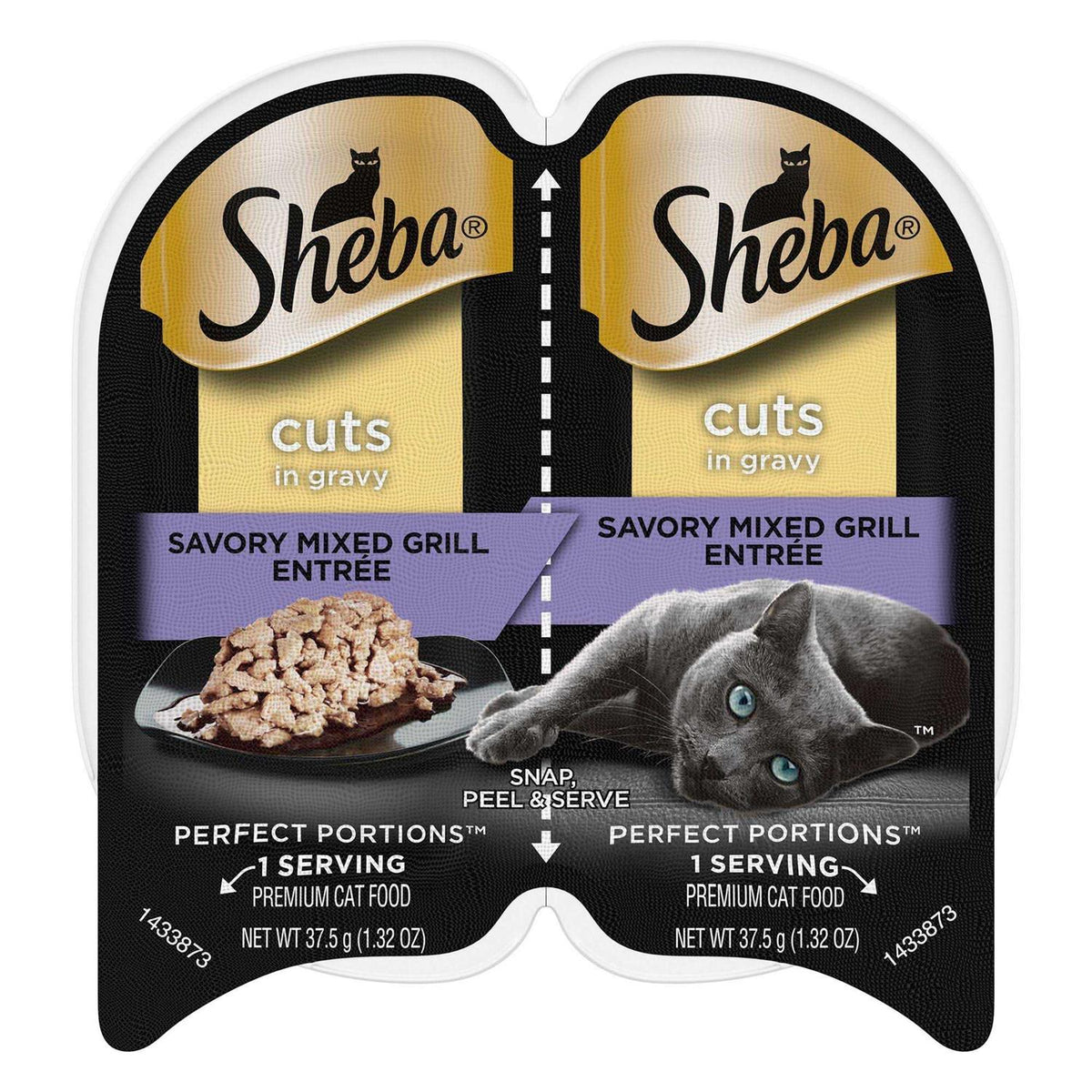 Wet Cat Food Cuts in Gravy Savory Mixed Grill Entree G54722