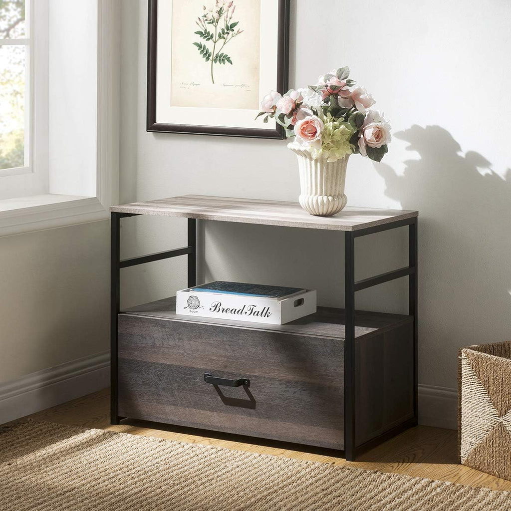 Lateral File Cabinet with Shelf and Drawer G166813