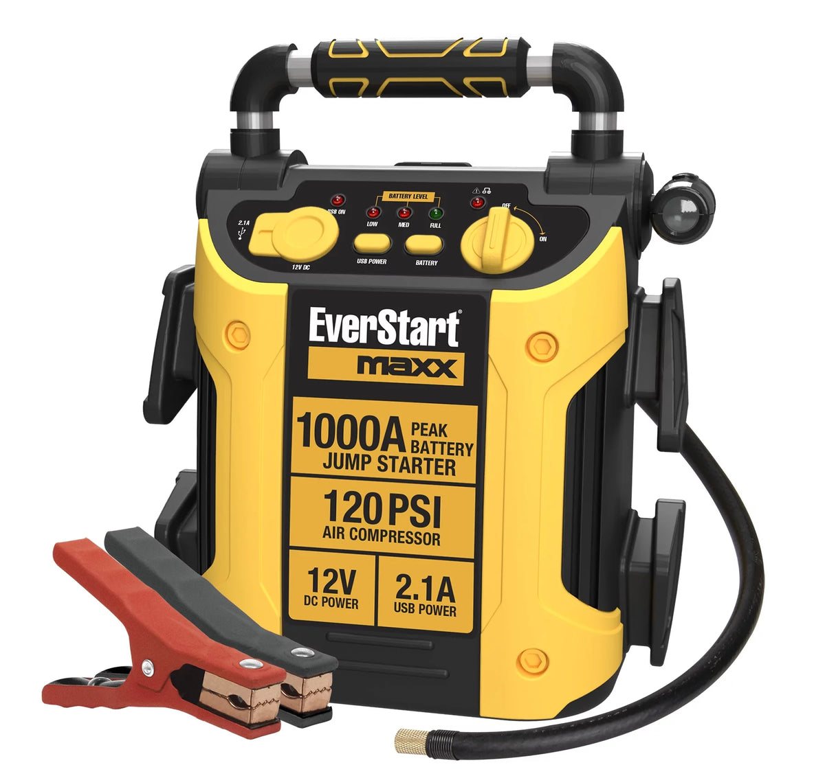 1000 Peak Amp Jump Starter with Compressor, DC and USB Power J8782