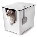Flip Litter Box with Scoop and Reusable Liner Q152