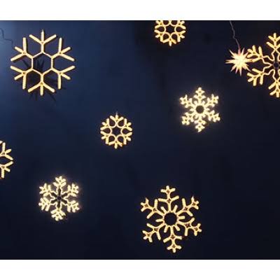 Snowflake Holiday Rope Light Motif, 24-Inch M806356