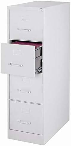 4 Drawer Light Gray Letter File Cabinet D52262