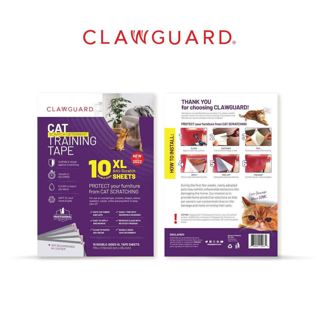 Cat Repellant Tape 10 XL Sheets Furniture Protector U108621