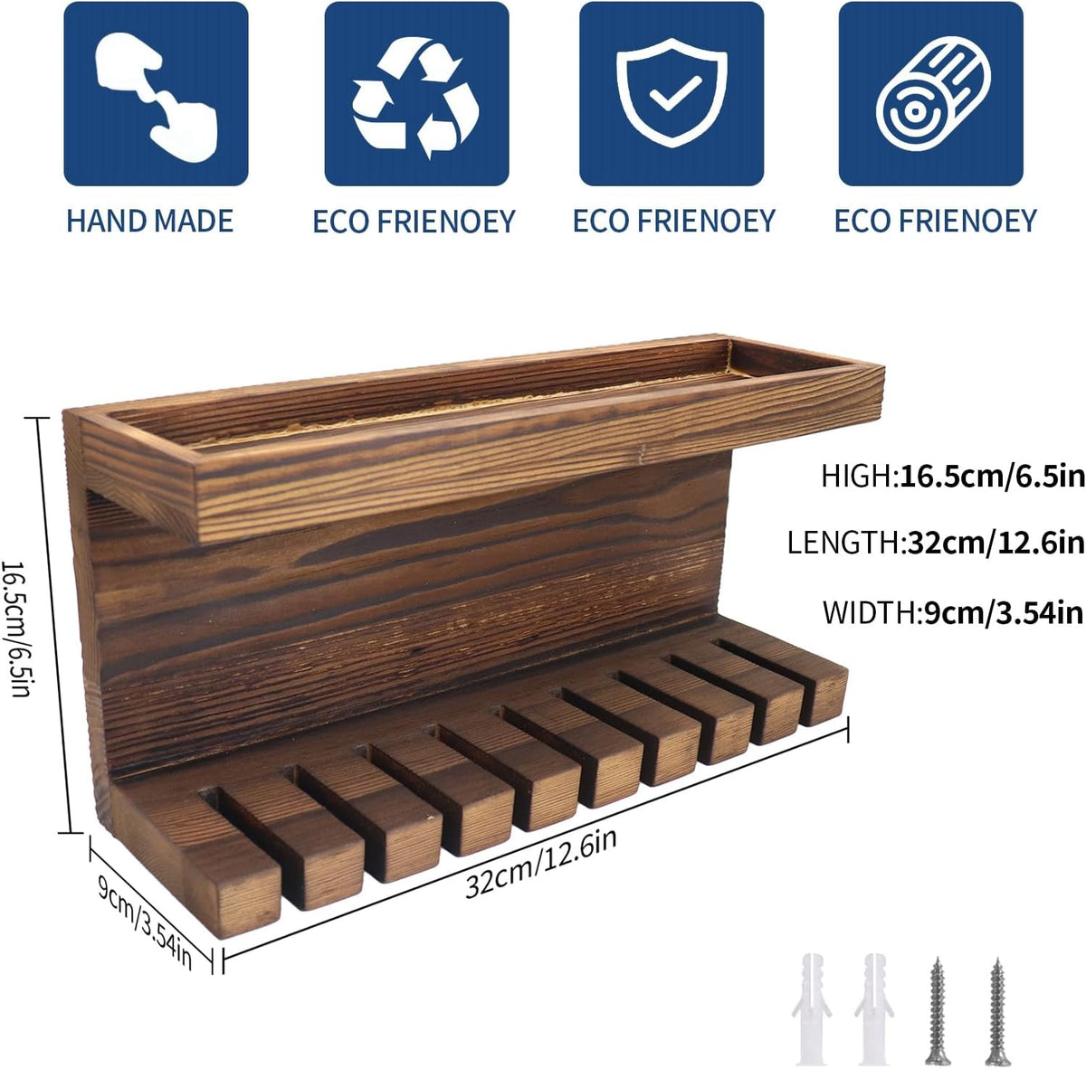 Belt Storage Organizer with Double Shelving Platform O16735