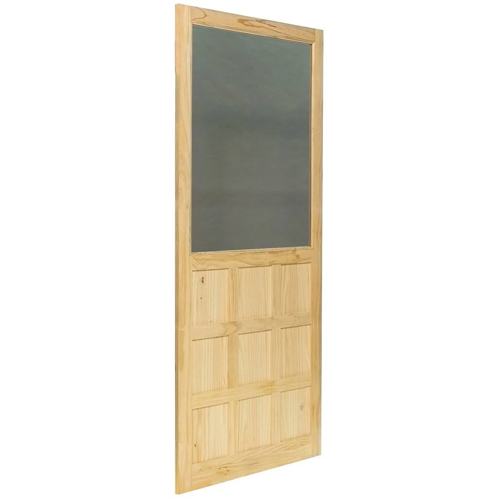9 Panel Wood Screen Door O861