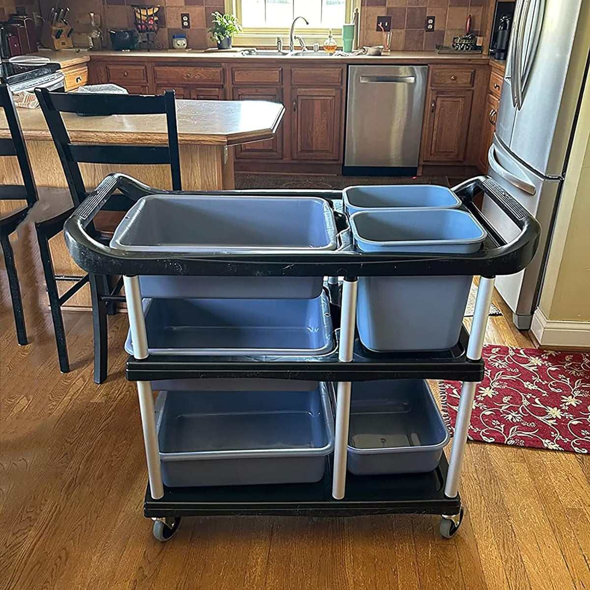 3 Tier Heavy Duty Utility Cart with Wheels M428