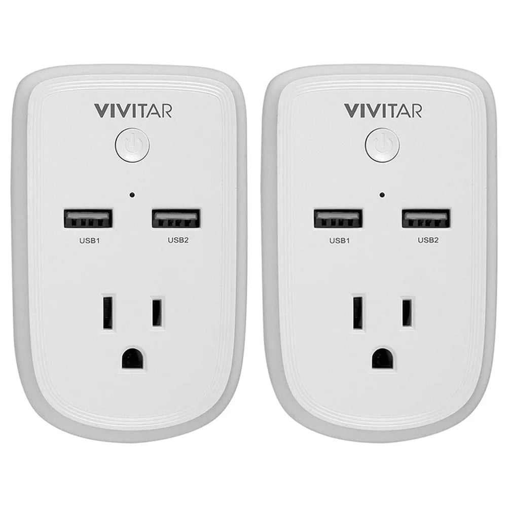 White Wi-Fi Outlet with Timers 2 Pack S192188
