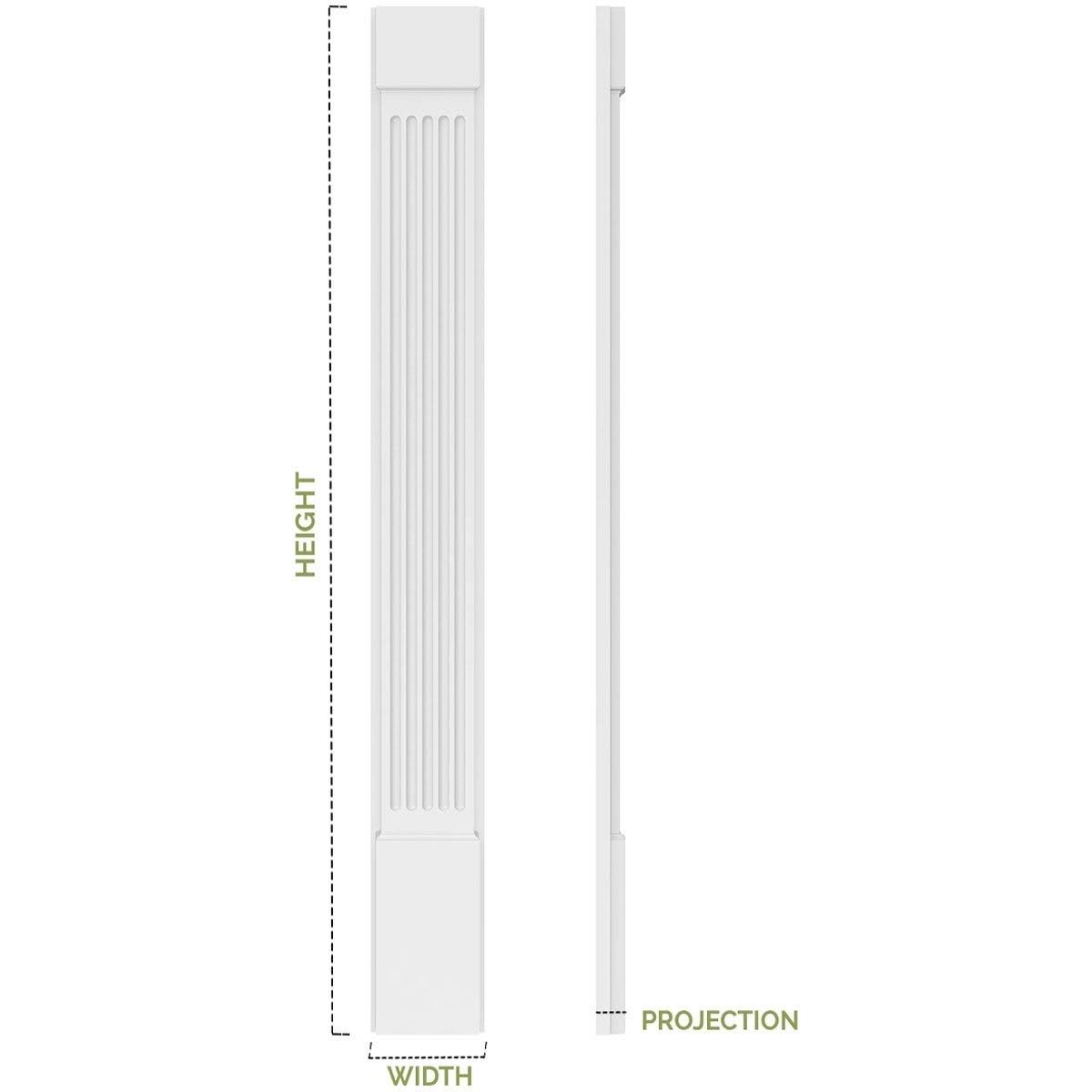 PVC Pilaster with Decorative Capital & Base (Pair) E5044