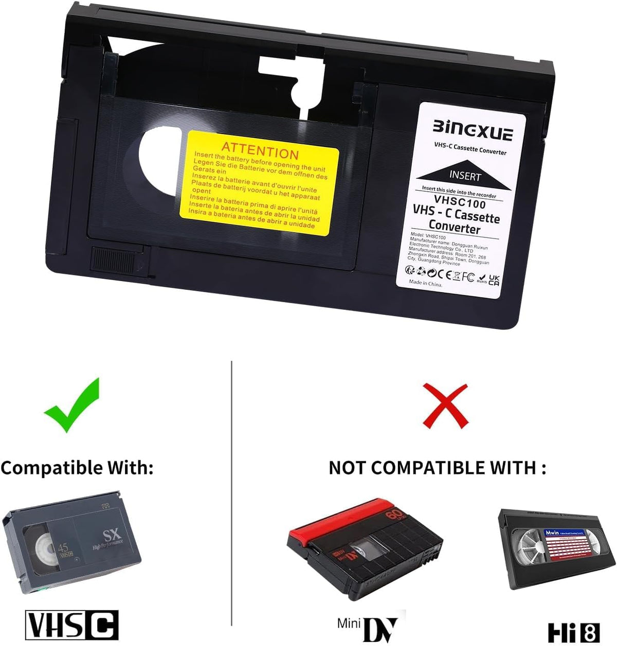 VHS Cassette Adaptor N743