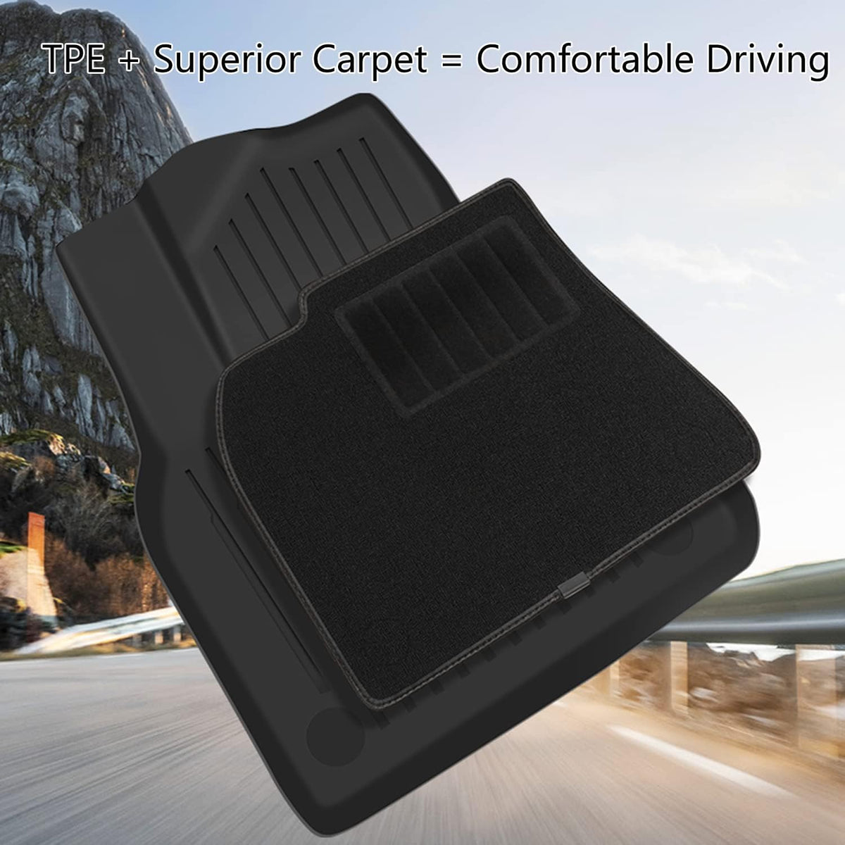 Tesla Model Y Carpet Floor Mats O474