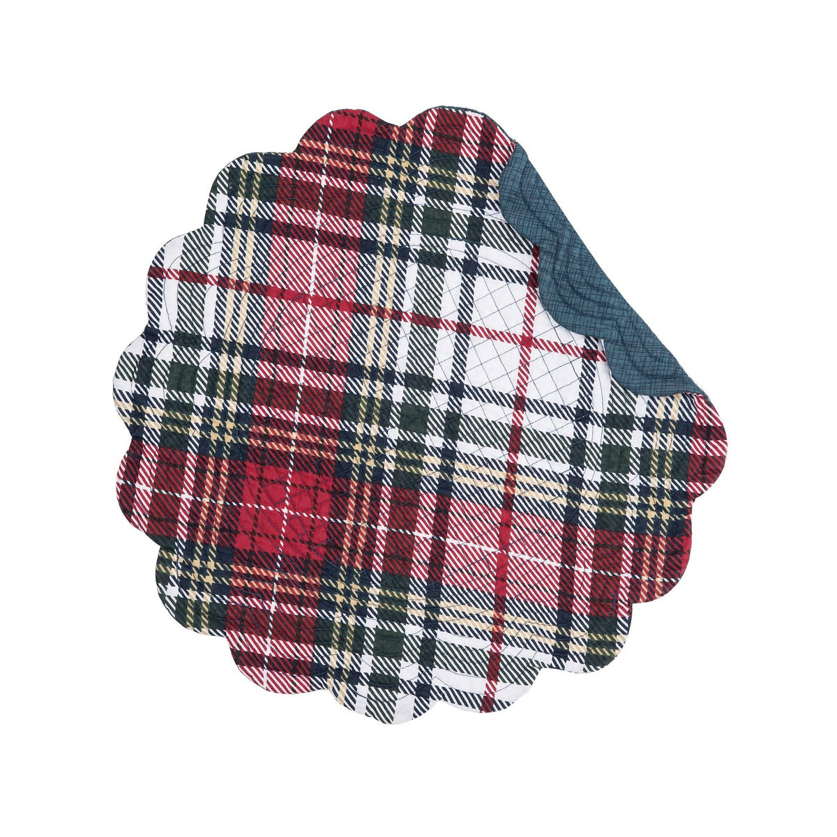 Plaid Round Placemat Set of 6 R416268