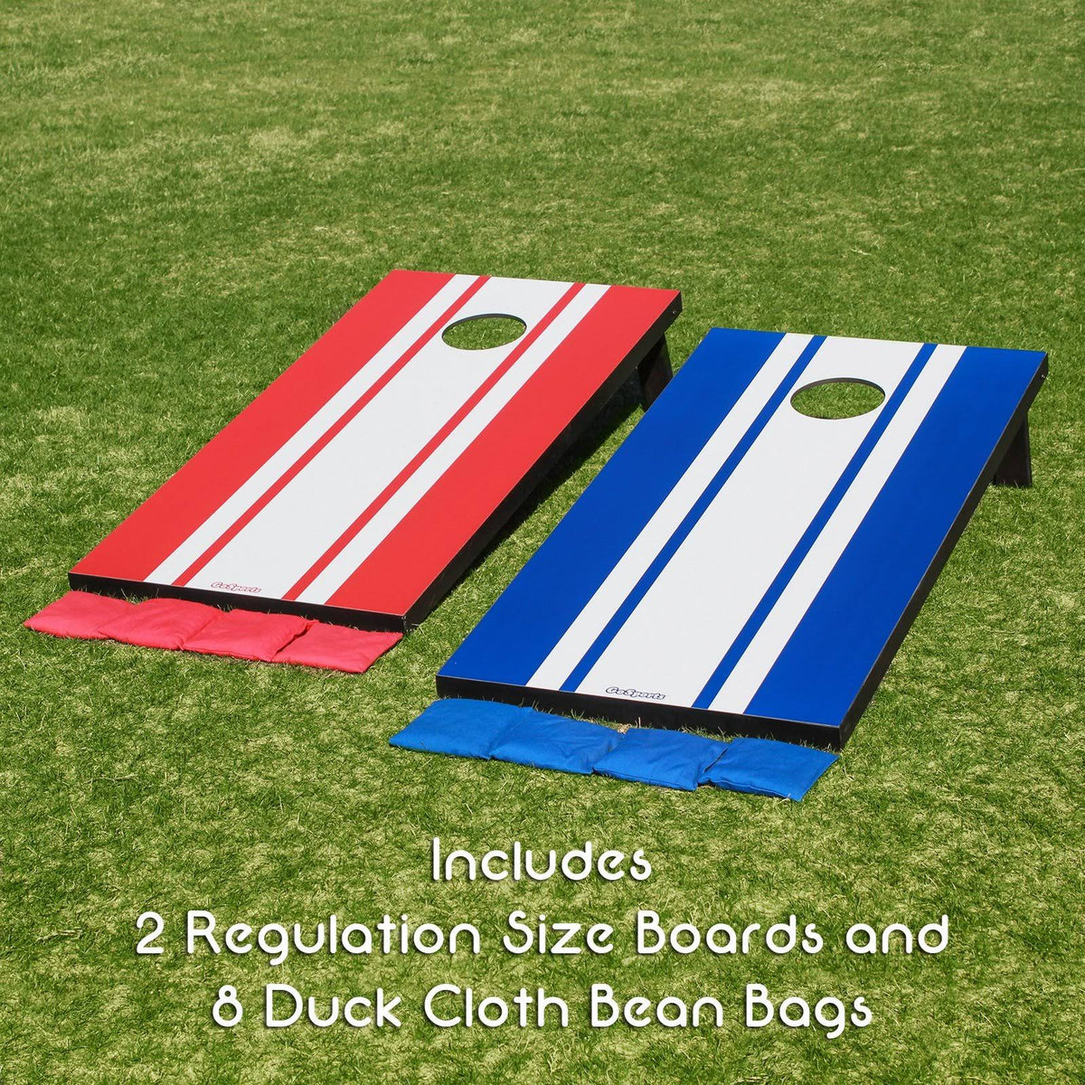 Regulation Size Cornhole Set with 8 Bags and Carry Case P789593