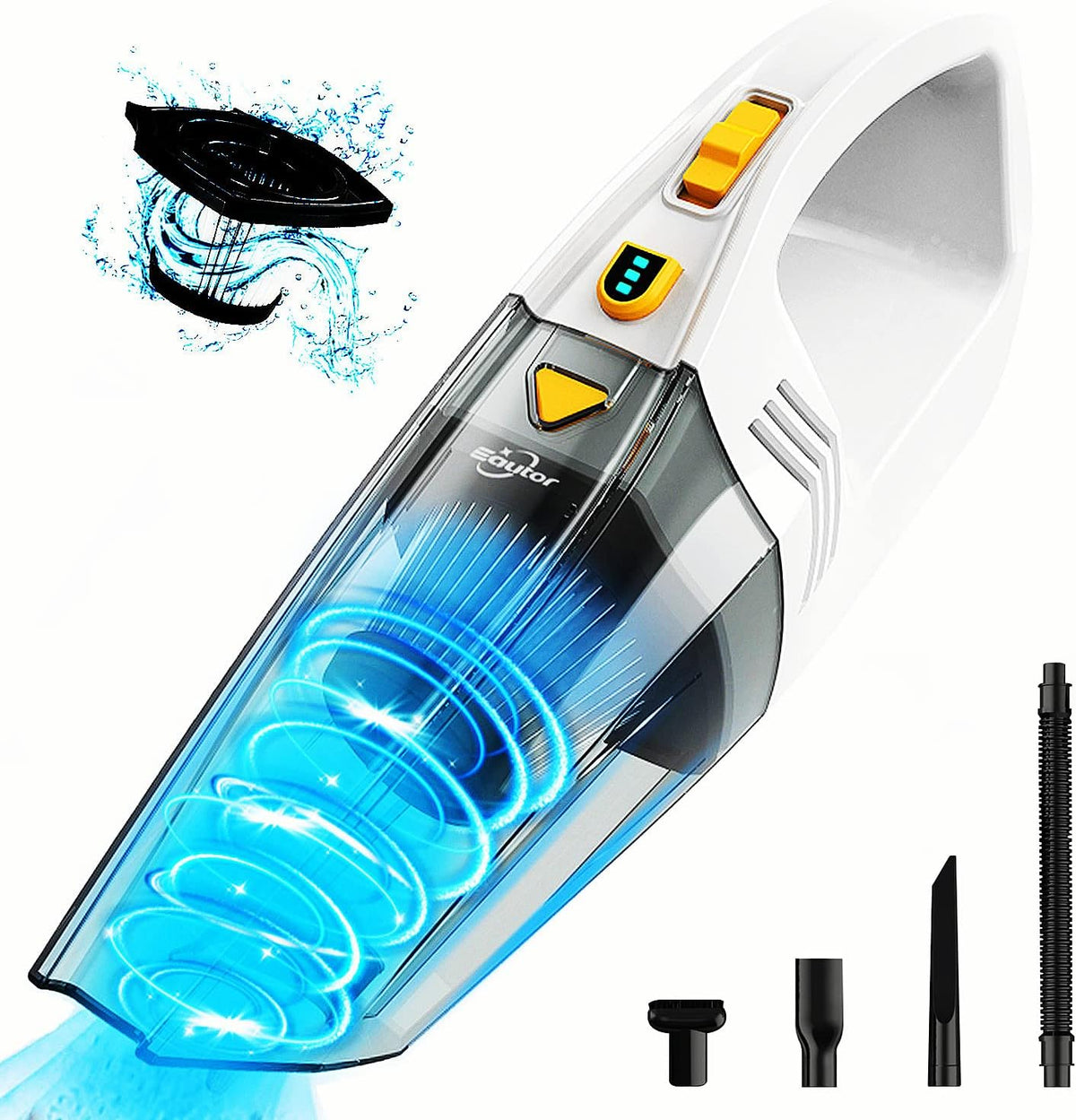 Handheld Cordless Vacuum, 120W/8000Pa, White, Pack of 2 T8899