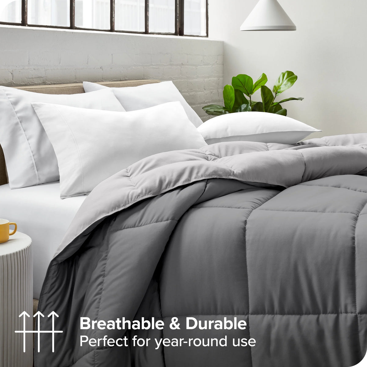 Ultra-Soft Reversible Goose Down Alternative Comforter X358