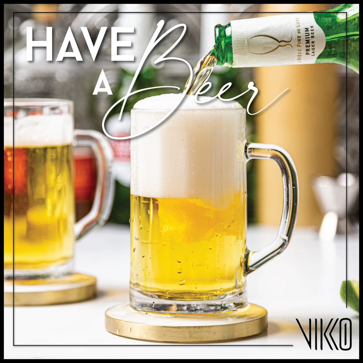 13.5 Ounce Clear Beer Mugs with Handle, Set of 6 L9431