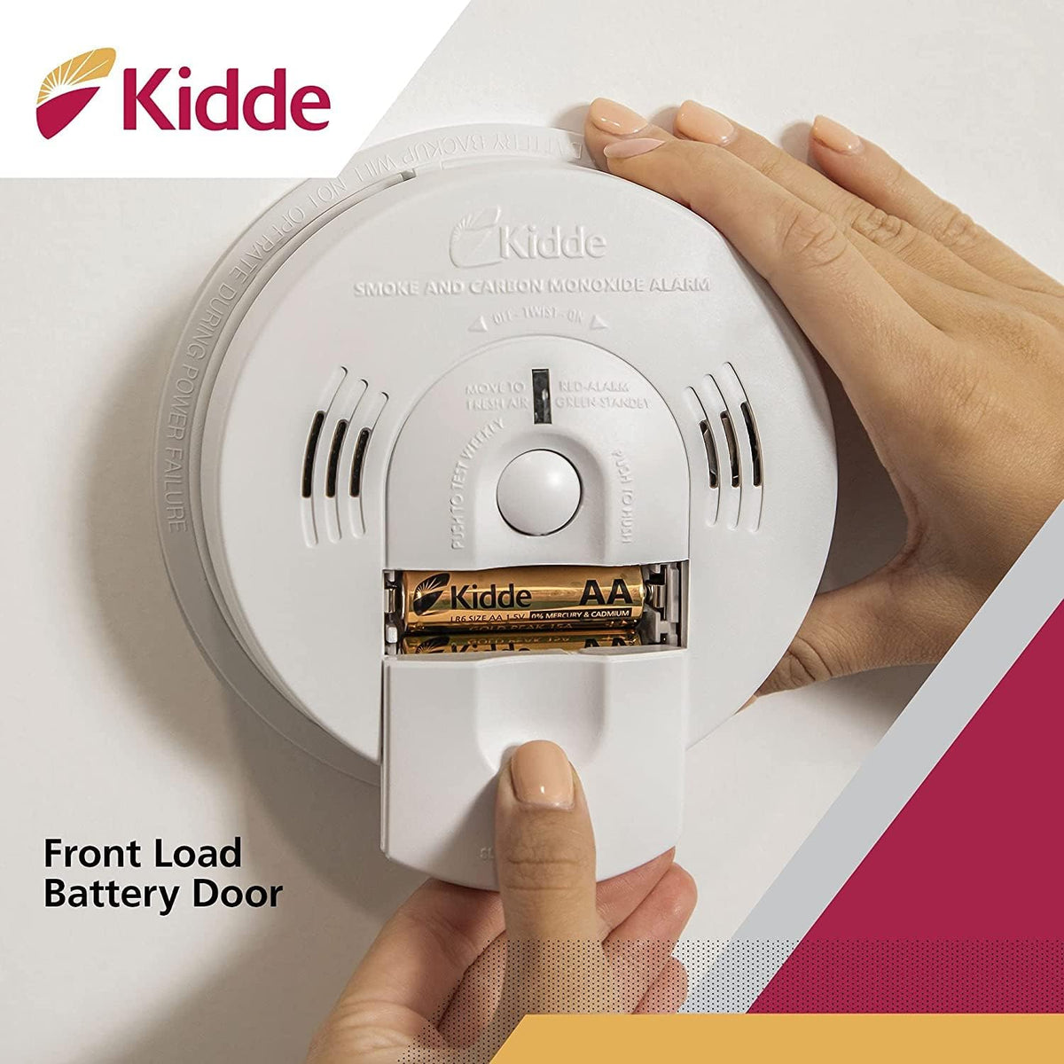 Hardwired Interconnect Smoke & Carbon Monoxide Detector with Battery Backup, Pack of 2 T4940