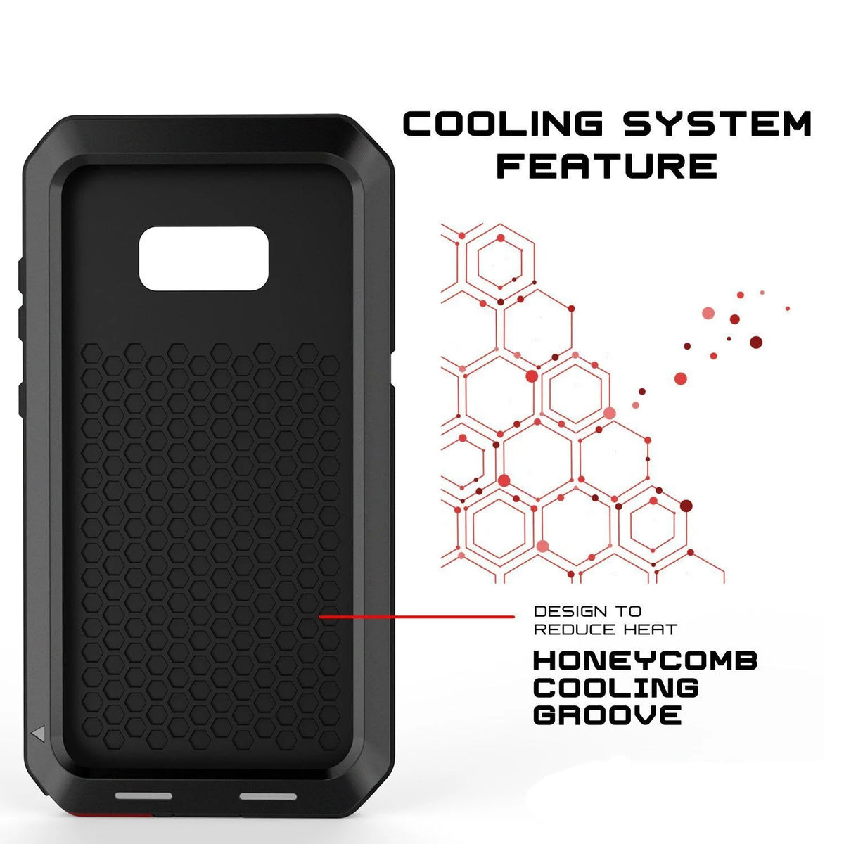 Red Heavy Duty Shockproof Samsung Galaxy S21 Case Q8216
