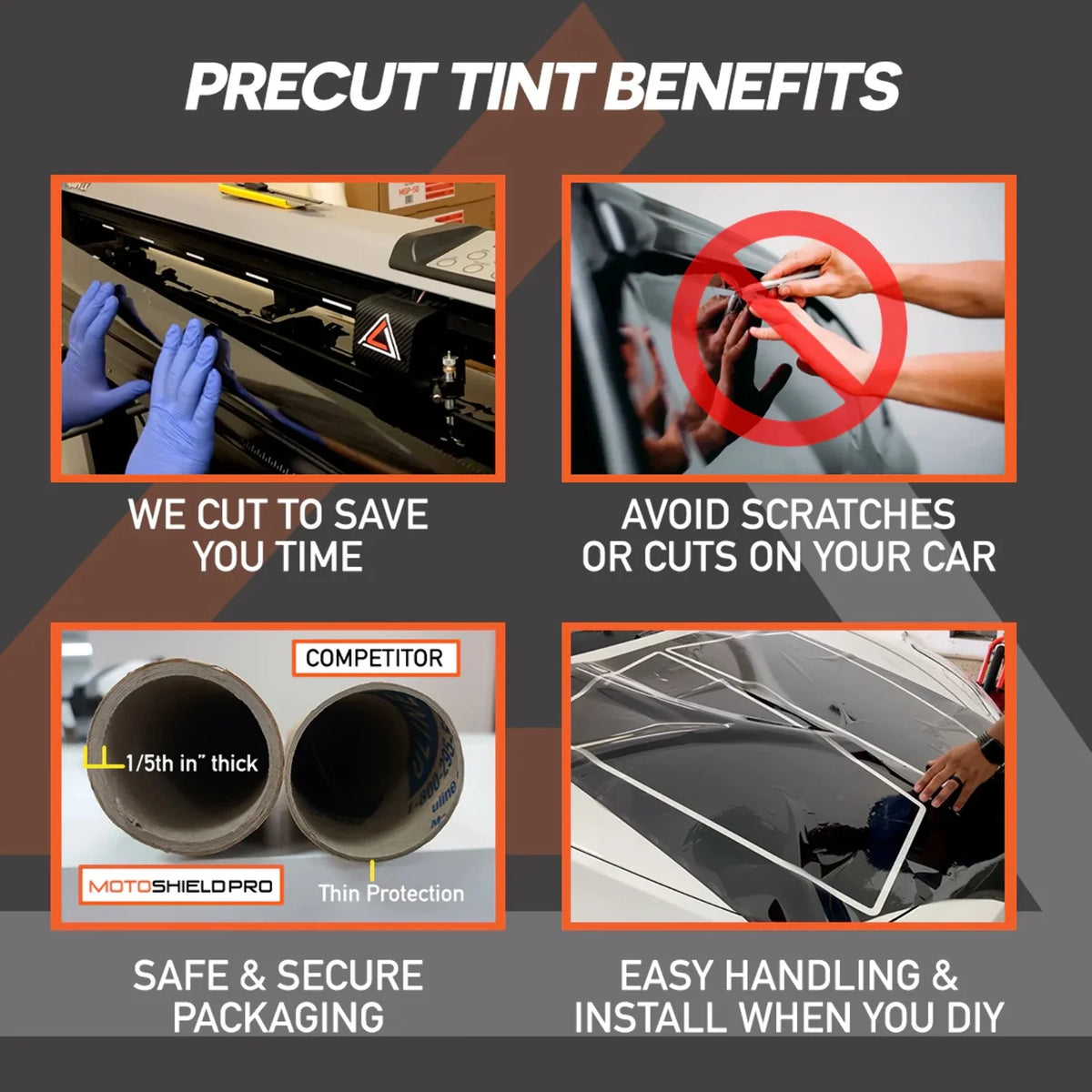 Precut Ceramic Window Tint Film for 2019-2021 Chevrolet Silverado 1500 Crew Cab Front Windshield 50% T4430