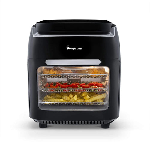 10.5 Quart Air Fryer, Rotisserie, Dehydrator and Convection Oven with 3 Cooking Racks and Drip Tray V289556