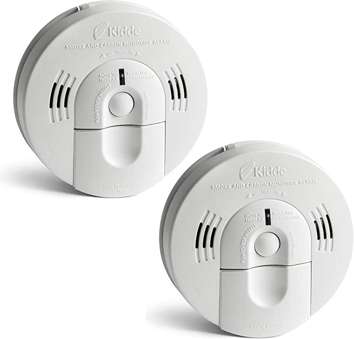 Hardwired Interconnect Smoke & Carbon Monoxide Detector with Battery Backup, Pack of 2 T4940