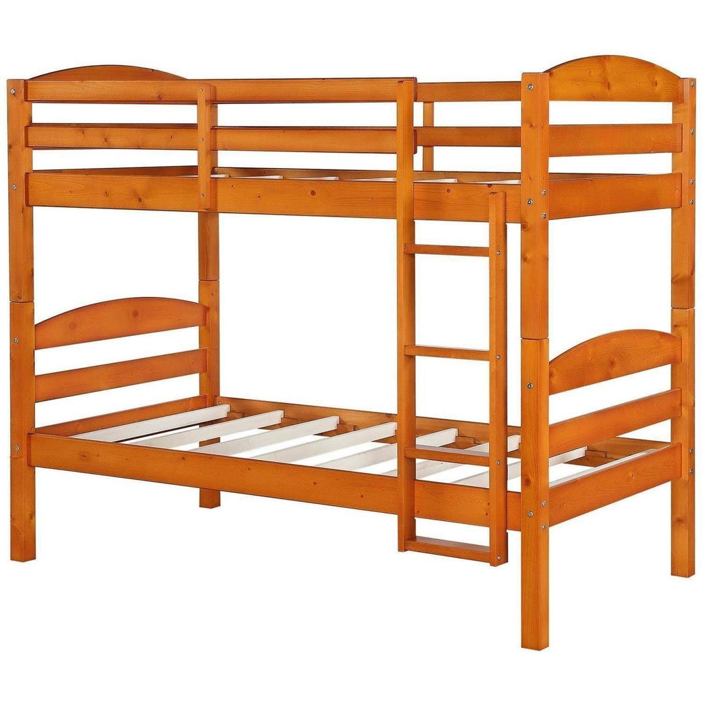 Pine Wood Twin-over-Twin Bunk Bed I621