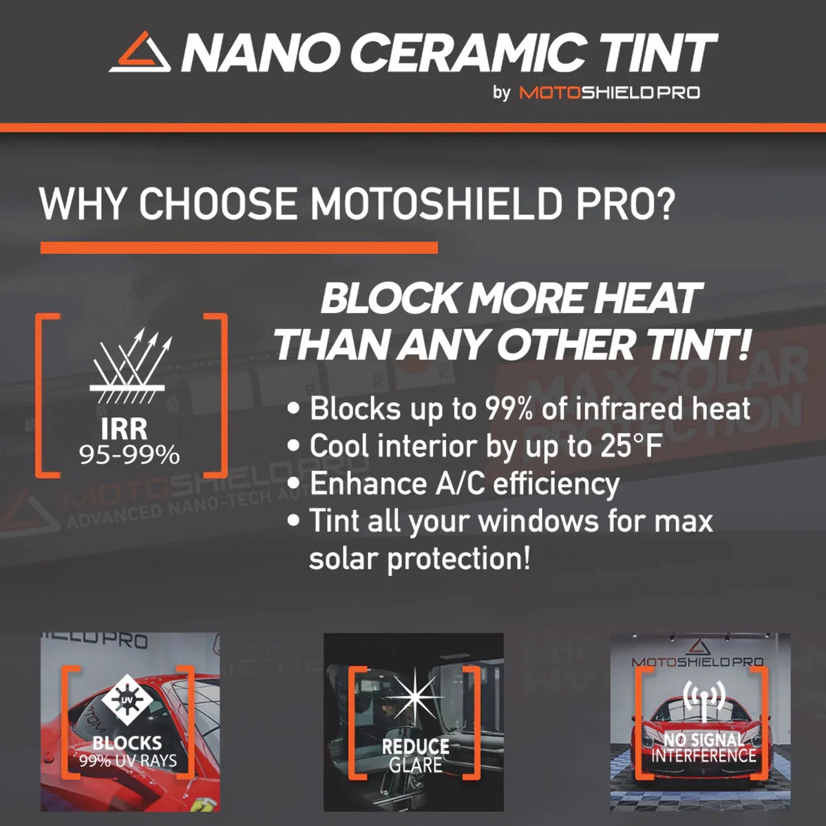 Precut Ceramic Window Tint Film for 2019-2021 Chevrolet Silverado 1500 Crew Cab Front Windshield 50% T4430