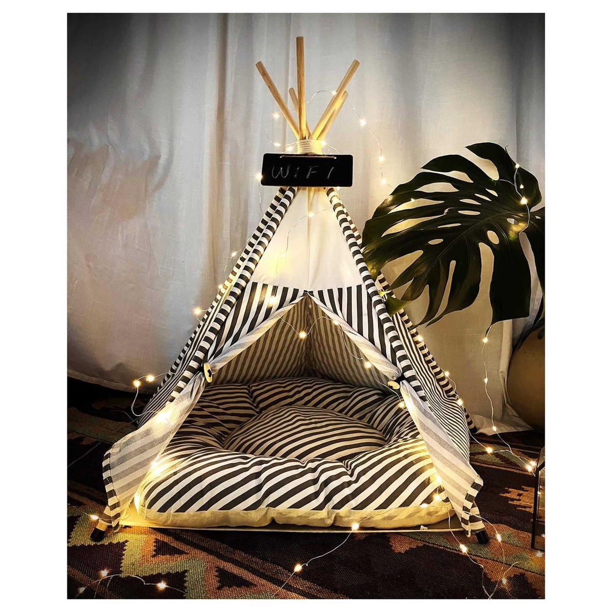 Pet Teepee Tent with Thick Cushion I985