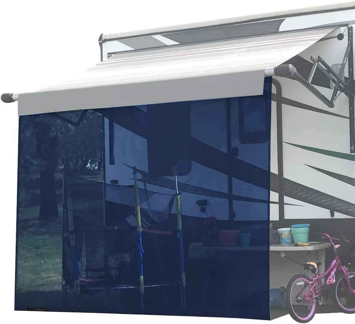 Black Mesh Sunshade for Awning P829
