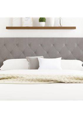 Gray Faux Leather Twin Size Headboard O456500