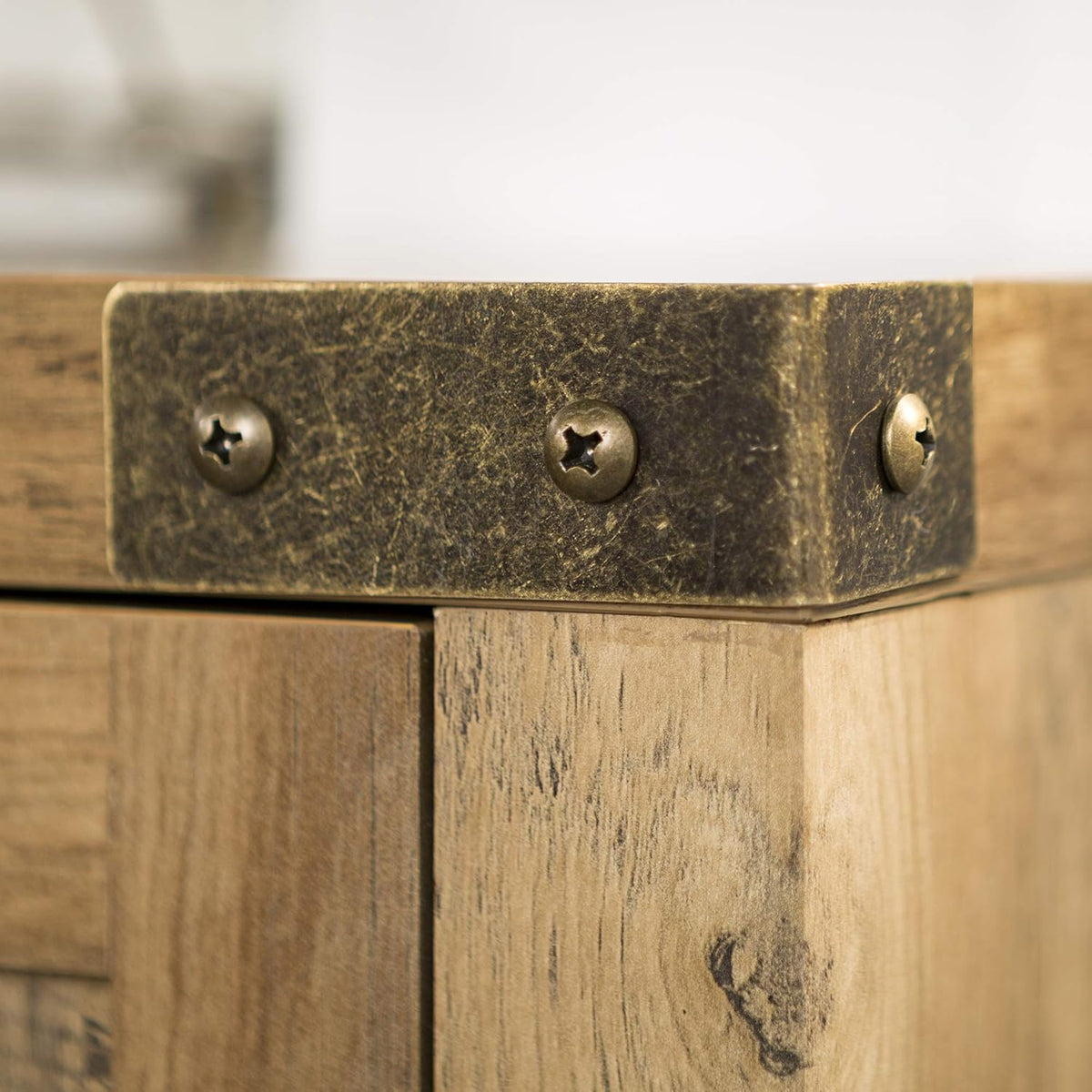 58 Inch Reclaimed Barnwood TV Stand Cabinet L82968
