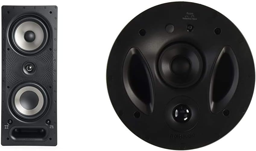 Black 3-way In-Wall Speaker with Power Port & Paintable Grille Z521242