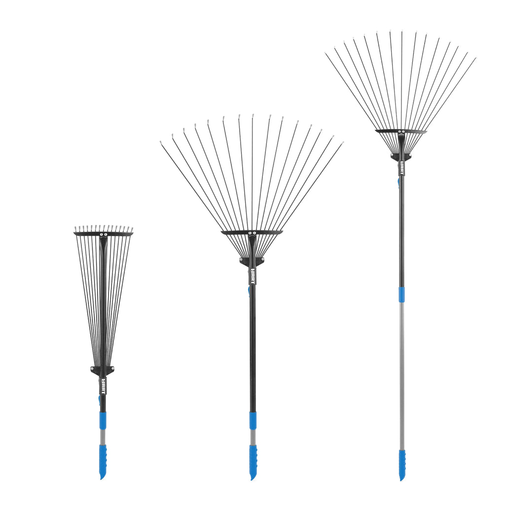 15-Tine Adjustable Leaf Rake with Telescoping Handle Q85683