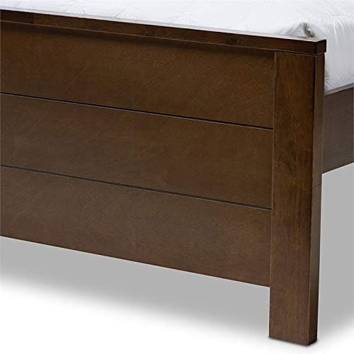 Walnut Brown Full Platform Bed N8770