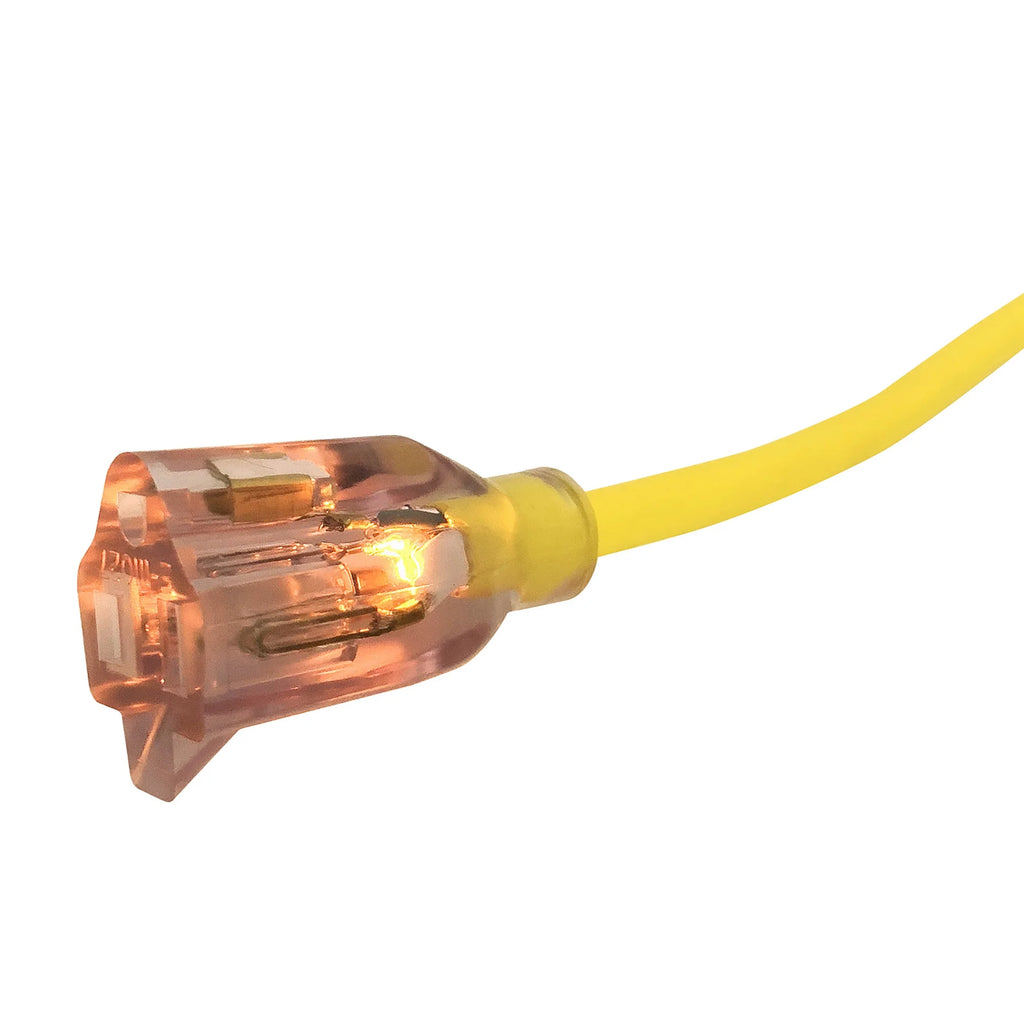 Yellow SJTW 15A Lighted Cord Set Q681087