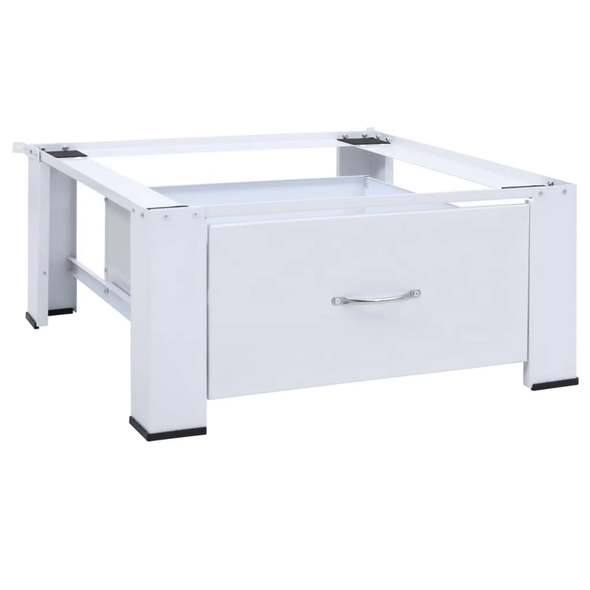 White Pedestal with Drawer Y174
