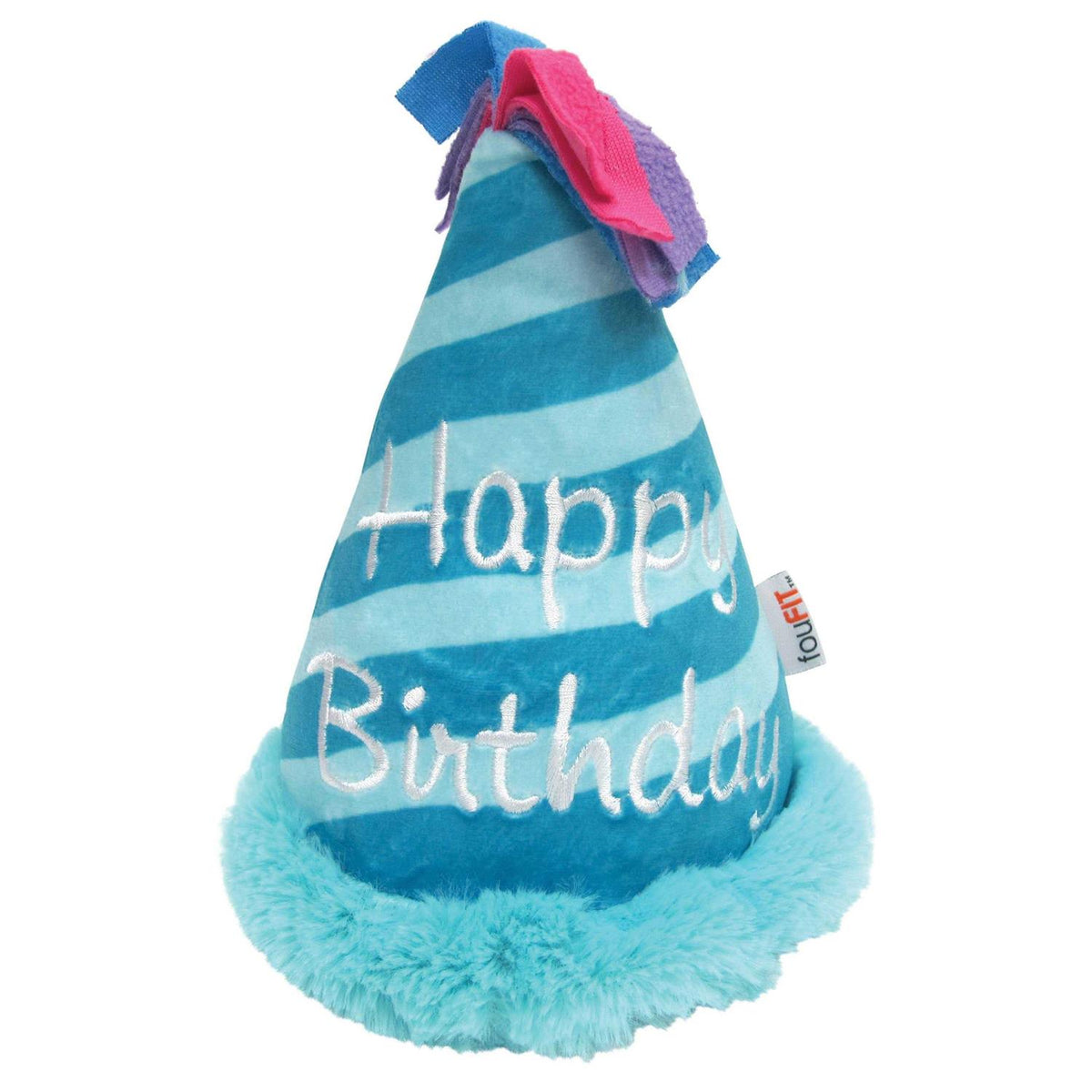 Birthday Hat Crinkle Plush Dog Toy M5175
