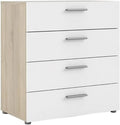4 Drawer White High Gloss Dresser Z1897