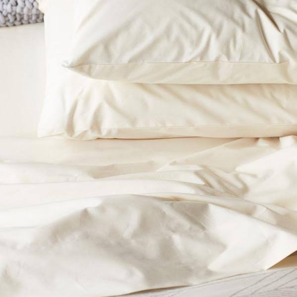 300 Percale Fitted Sheet Twin Alpine White C470