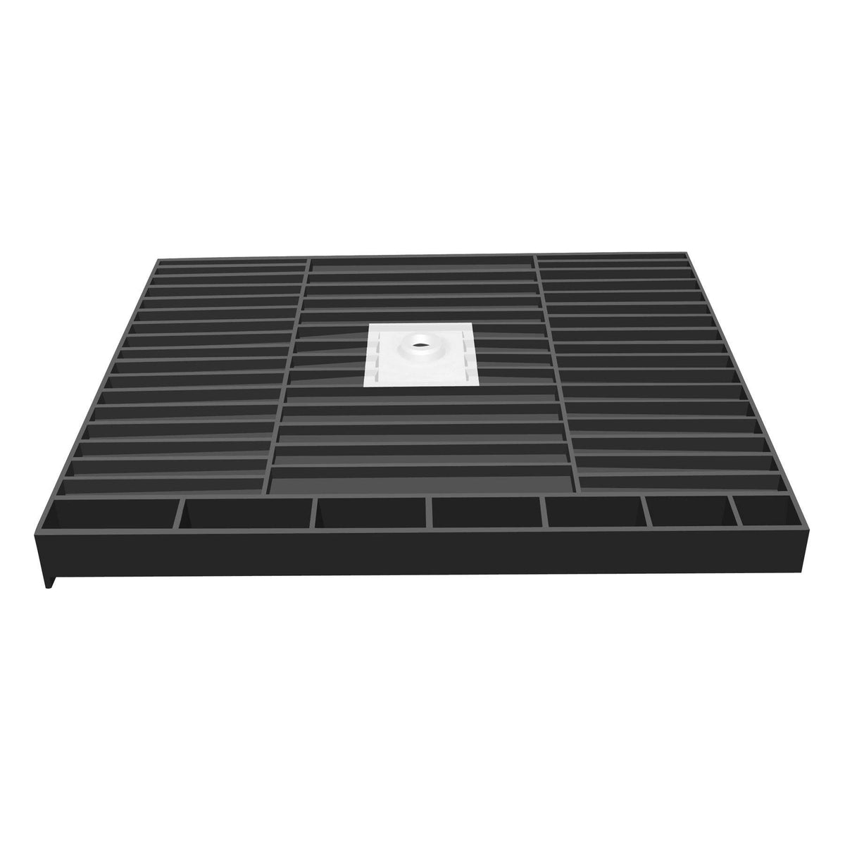 48x22 Double Threshold Shower Base with Drain Plate G431497