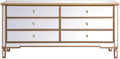 Antique Gold Mirrored Chest L8298
