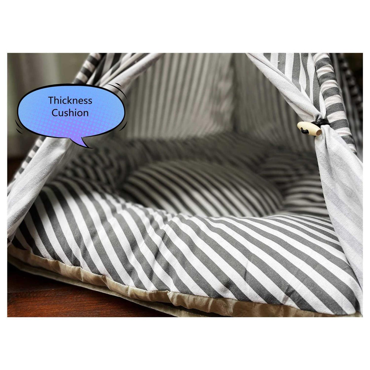 Pet Teepee Tent with Thick Cushion I985