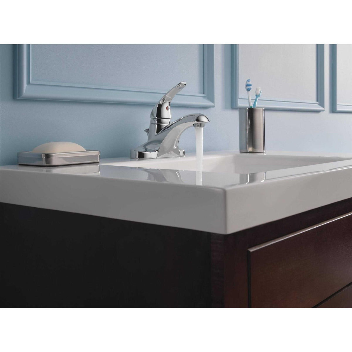 Chrome Single Handle Lavatory Pop-Up Faucet I3573