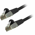 Black 100ft Cat6 Shielded Ethernet Cable I813