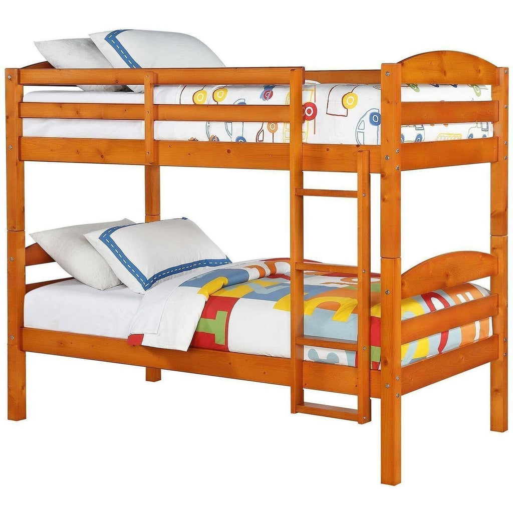Pine Wood Twin-over-Twin Bunk Bed I621