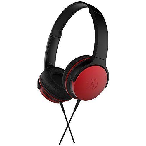 Metallic Red Portable Headphones J354202